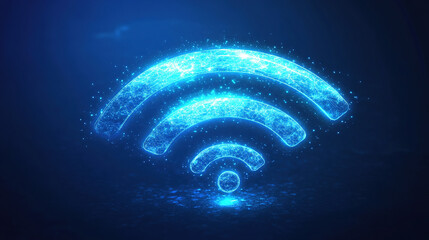 Poster - Wireless connection icon. Internet network connection technology. Internet connection and data transfer in the cloud. Modern digital connectivity. Free internet zone symbol. Internet network security 