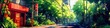 © BonzEarthsnapper - Tranquil Anime-Style Courtyard in Lush Surroundings