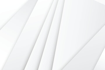 Wall Mural - elegant overlapping white geometric background design