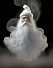 Wall Mural - Santa Claus made of smoke