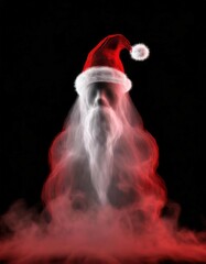 Wall Mural - Santa Claus made of smoke