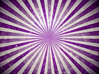 Fototapete - White and Purple Sunburst Pattern Background with Retro Ray Design, High-Quality Abstract Overlay of Sunbeams and Grunge Elements for Creative Projects and Digital Use
