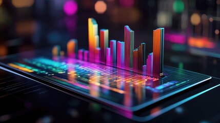 Poster - Vibrant Digital Data Visualization Concept