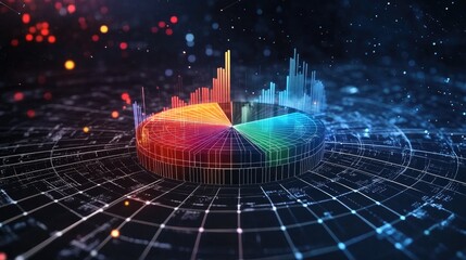Poster - Colorful Data Visualization with Graph Elements