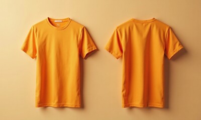 Mockup t shirt plain design front and back