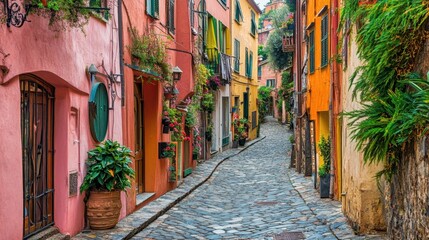 Naklejka na meble narrow streets