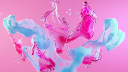 Poster - Abstract Ink Drop Spreading in Clear Water