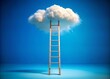© Anchalee - Ladder Reaching for Cloud in Blue Sky Concept
