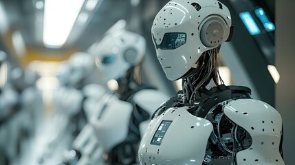 Poster - Advanced Robots in Futuristic Setting