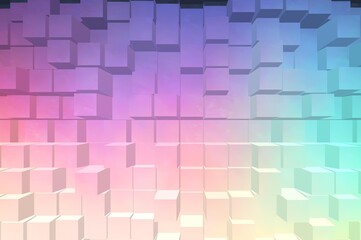 Wall Mural - Pastel grainy background, noisy color gradient banner, extrude textured poster header cover backdrop design