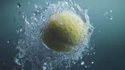 A Pause in the Action: The Humble Tennis Ball, Center Stage on a World-Famous Court