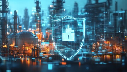 Poster - A digital shield protecting an industrial plant against cyber threats
