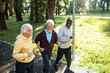 © Marko Geber - Senior men jogging in the park together