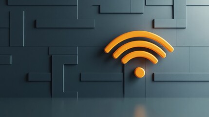 Poster - Wifi signal over open vault, [Security risk of open wifi], [Public network caution]