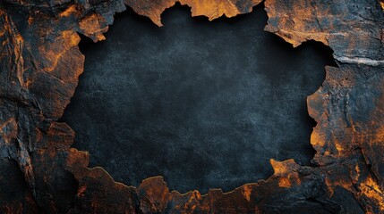 Poster - Cracked Surface with Dark Center and Warm Edges