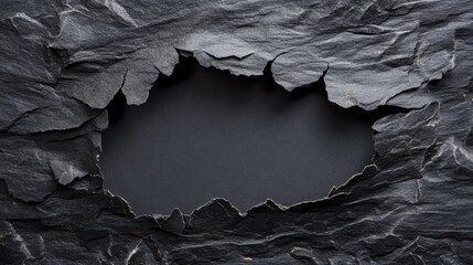 Poster - dark slate background with torn edges for design use