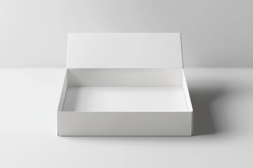 Poster - Open cardboard box mockup with clipping path.