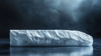 Poster - Iceberg on Calm Water with Dramatic Background
