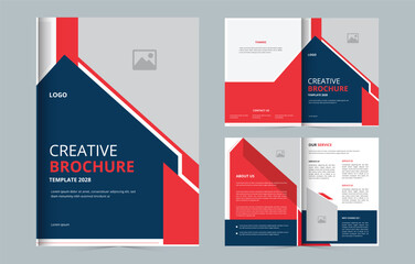 Wall Mural - Brochure Template, Professional 04 Page business brochure layout