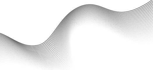 Poster -  Abstract white and light gray. Wave line Abstract wave stripe lines texture background.
