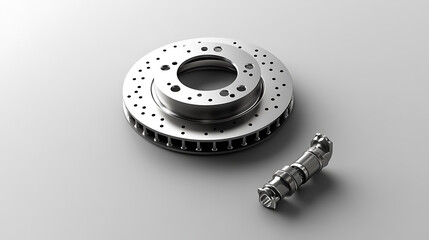 Poster - Brake disk and a wheel hub