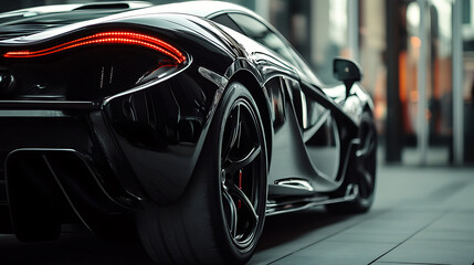 Poster - black modern sport car