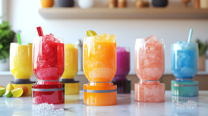 Aufkleber - Making icy granita juice device in many colors