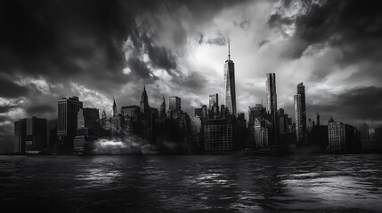 Leinwandbilder - Hoboken Skyline