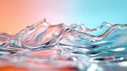 Aufkleber - Abstract Liquid Shapes in Motion