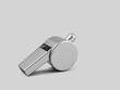 © PuriStudio - Whistle with grey background, perfect for sports or safety concepts, grey, object