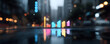 © Thoranisorn - Profitability risk in capital cost with floating neon bars