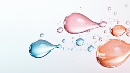 Aufkleber - Colorful Droplets in Liquid Motion