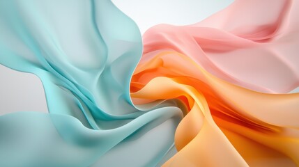 Aufkleber - Fluid Swirls of Color in Abstract Design