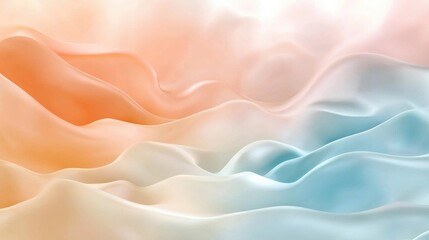 Aufkleber - Fluid Ribbons in Surreal Background Design