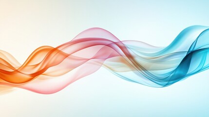 Aufkleber - Fluid Ribbons in Surreal Background Design