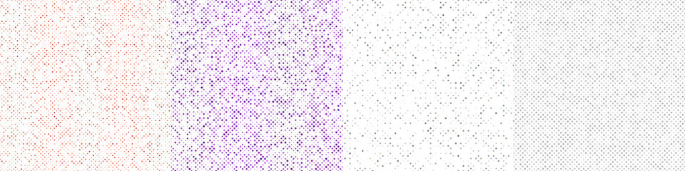 Poster - Seamless geometric dot pattern background set