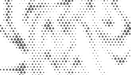 Poster - Black and white geometric pattern with dynamic effect. Smooth transition and motion. Vector Format Illustration 