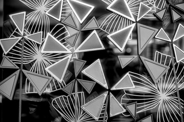 Abstract Background in Black and White.