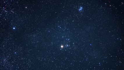 Poster - Night sky star dark deep blue wallpaper black landscape background space, night, sky, dark, astronomy, star, background, universe, stars, starry, galaxy, cosmos