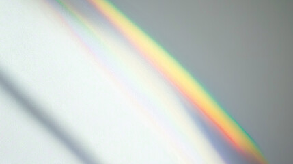 Wall Mural - soft blurred rainbow light refraction texture overlay effect for photo and mockups. shadows for natu
