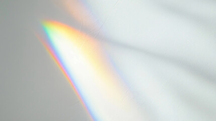 Wall Mural - soft blurred rainbow light refraction texture overlay effect for photo and mockups. shadows for natu
