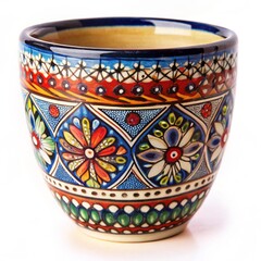 Ceramic cup with ethnic ornament