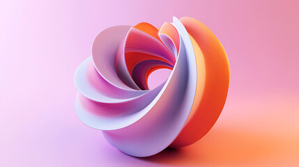 Poster - 3d illustration, Abstract representation of digital Spiral DNK