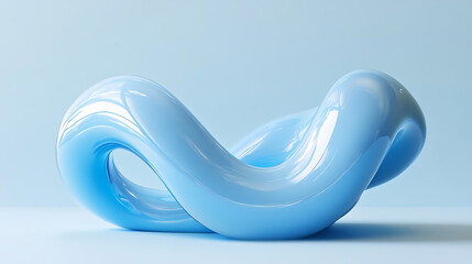 Leinwandbilder - 3d illustration of liquid abstract organic form