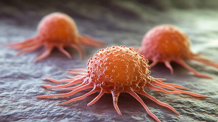 Aufkleber - Digital 3d illustration of cancer cells