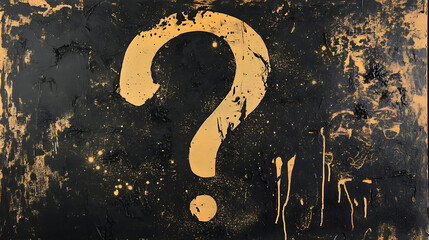 Aufkleber - Question mark with questions Who, what, where, when, why, how