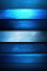Poster - Blue horizontal stripes form a calming abstract background in varied shades