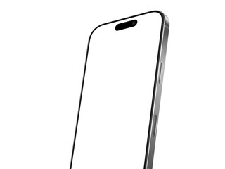 Leinwandbilder - High quality realistic 3d render smartphone ui ux screen mockup with transparent PNG