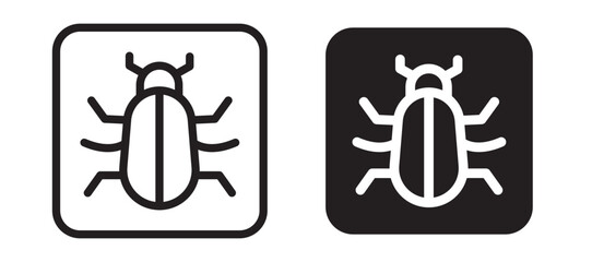 Debug vector icon.