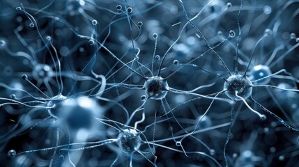 A modern graphic of brain cells, focusing on the complexity of neural networks